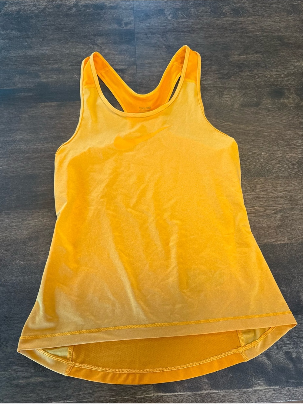 Nike Pro Women's Orange Racerback Tank Top Dri-Fit